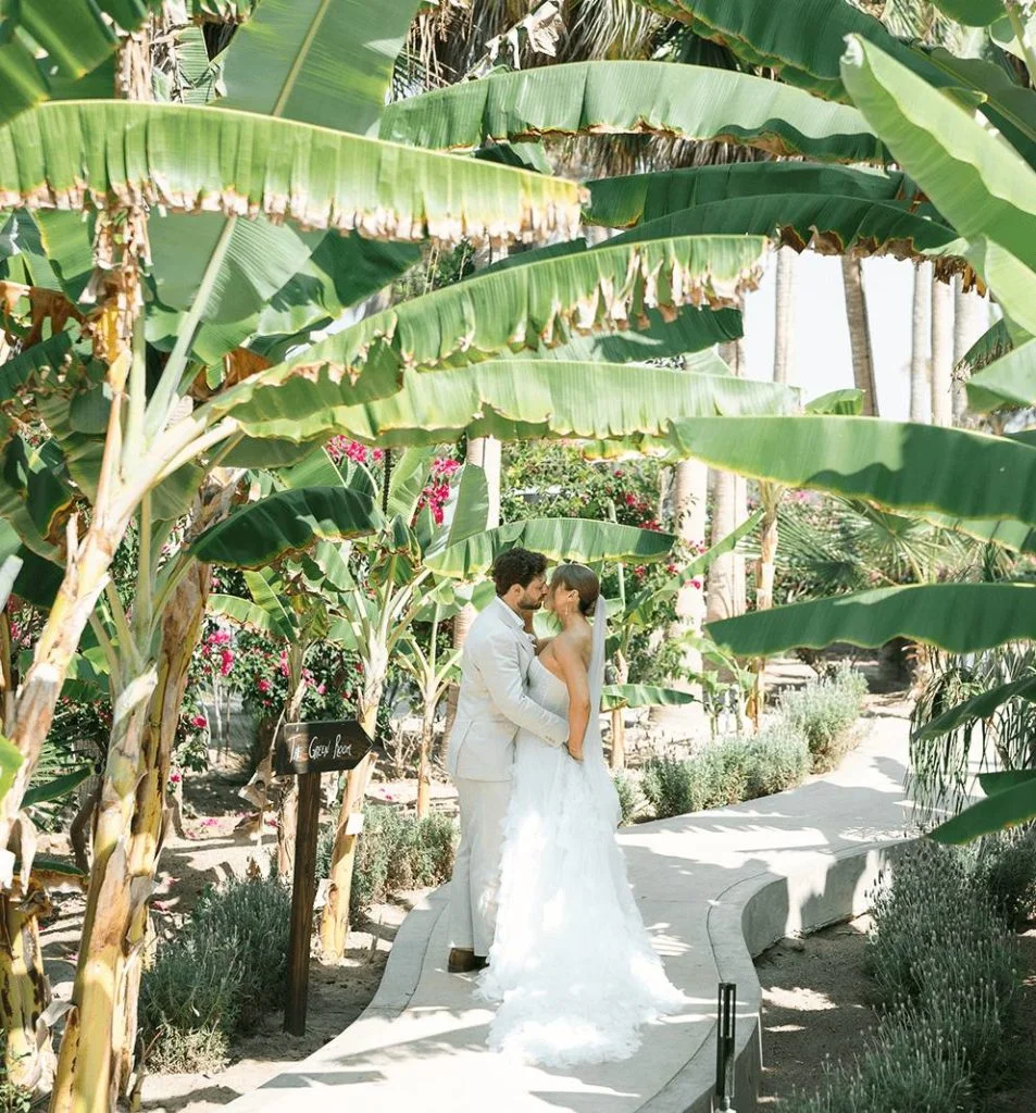 Wedding Couple at Villa Santa Cruz Destination wedding in Todos Santos Mexico at Villa Santa Cruz