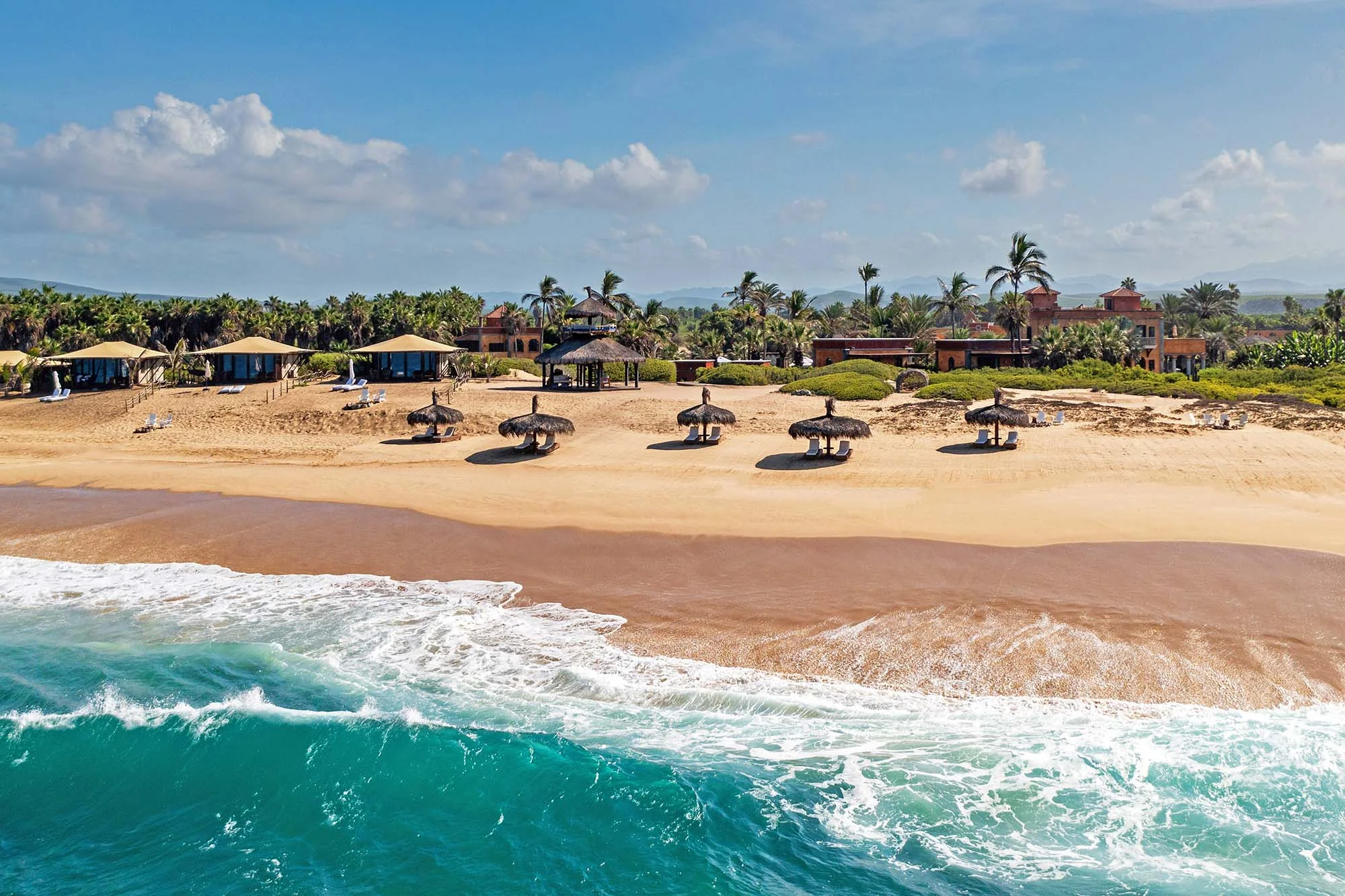 Villa Santa Cruz Baja – Luxury Beachfront Resort Ocean view of Villa Santa Cruz luxury beachfront resort in Todos Santos, Baja California Sur